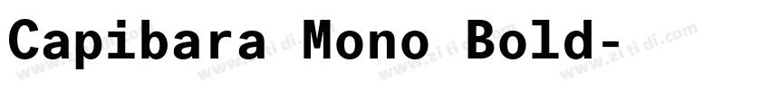 Capibara Mono Bold字体转换